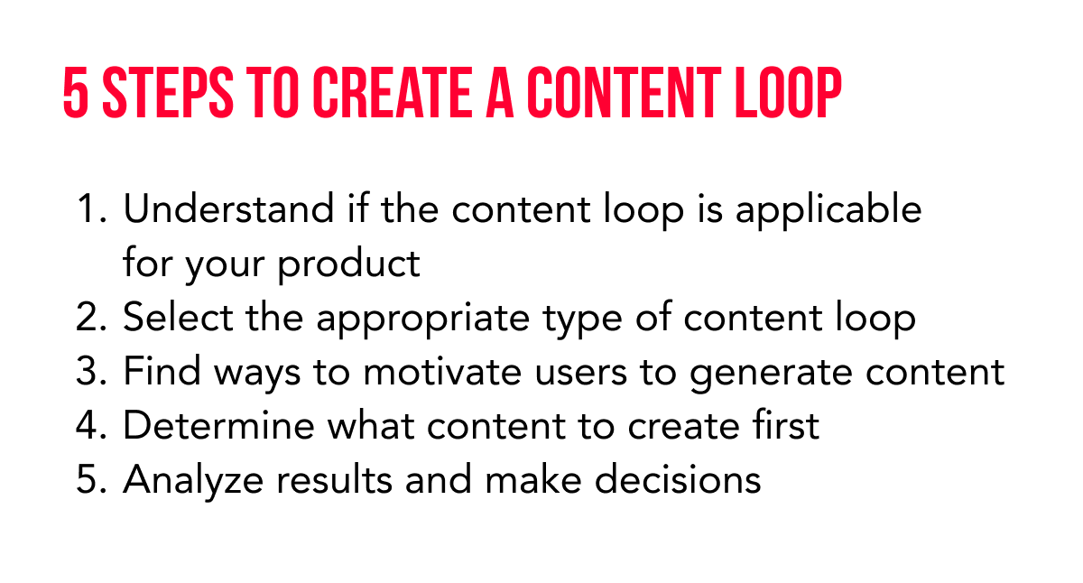 How to create a content loop